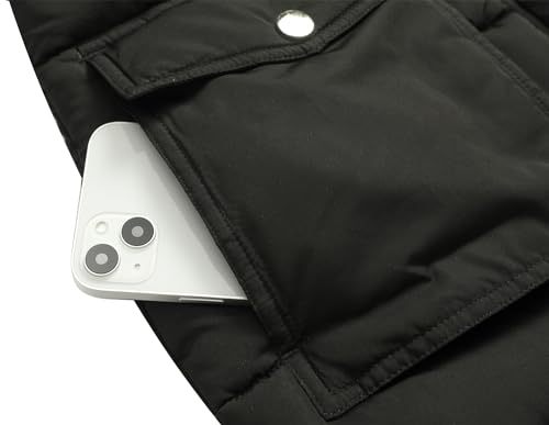 MOERDENG Women's Water Resistant Long Winter Coat Thickened Down Alternative Jacket Warm Puffer Jacket Parka