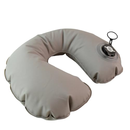 Image of Mshine 2PC Foldable Neck Pillow, Pocket Size Soft PVC Flocked U-Shape Cushion for Airplane, Car, Train & Office, Lightweight & Compact, Ergonomic Neck Support, Easy Inflation & Deflation