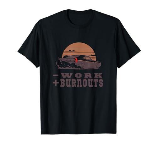 Coche clásico del músculo de la vieja escuela Burnout Classic American Car Camiseta