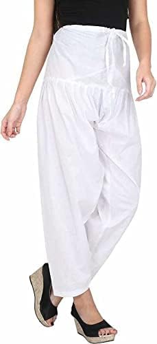 nobhob Woman's Plain Cotton Salwar Free Size || Plain Patiala || SEMI Patiala Pants || Solid Cotton-picture-24
