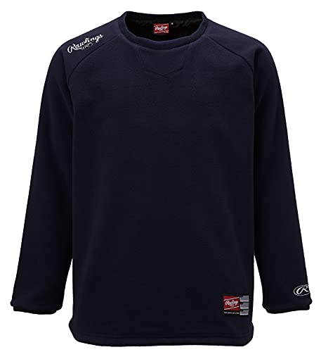 Rawlings(ローリングス)野球用 大人用 ハイパーWB長袖 フリースシャツ(裏付) AOS11F10 ネイビー サイズ SS