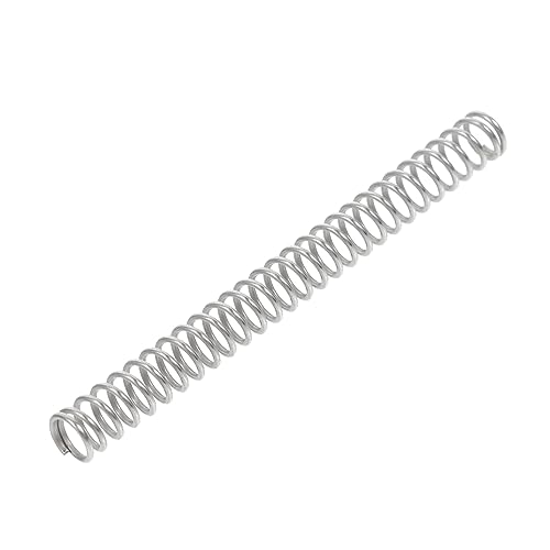 FUNOMOCYA 1pc Round Wire Coil Spring Small Springs Compressed Wire Spring Extended Compressed Spring Fine Spring Practical Spring Retractable Spring Spiral Spring Sprung Silver Spring Steel