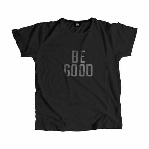 T-Shirt Unisex Black Be Good Men aux finitions soignées et élégantes