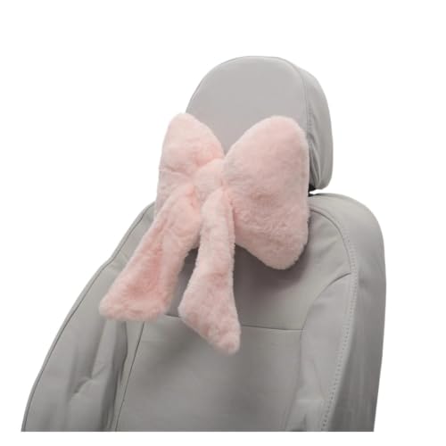 Coussin cou voiture mémoire forme rose peluche pour le confort des cervicales