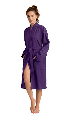 Soft Touch Linen Luxurious Cotton,Long, Lightweight, Soft and Absorbent Bathrobes for Women