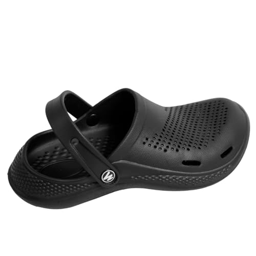 Image of WAALK Men's Classic Casual Clogs | Adjustable Back Strap for Adults| Sandals with Soft Touch Fit | Comfortable & Light Weight | Stylish & Anti-Skid | Waterproof & Daily Use for Gents