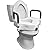 ProBasics E-Z Lock Raised Toilet Seat with Handles, 4.5" Toilet Seat Riser with Arms, Fits Most Elongated and Round Toilets, Handicap Toilet Seat, Elevated Toilet Seat, Handicap Toilet Seat - White