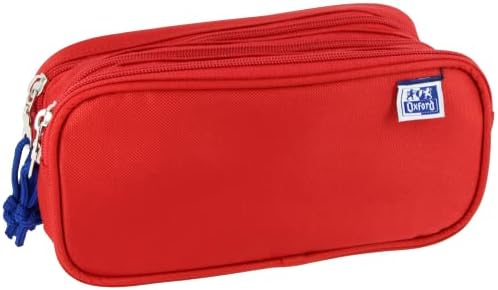 Estuche Escolar Oxford 3 Compartimentos - Azul Turquesa