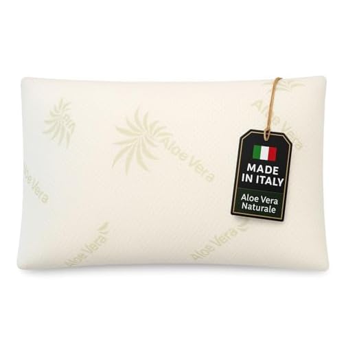 Leonardo cuscino Memory Foam 70x40, altezza 11 cm, guanciale Memory per letto, federa sfoderabile e lavabile - prodotto 100% Made in Italy