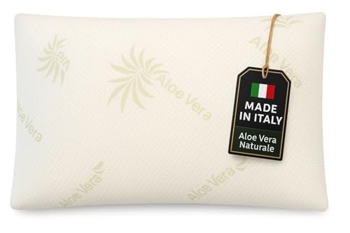 Leonardo cuscino Memory Foam 70x40, altezza 11 cm, guanciale Memory per letto, federa sfoderabile e lavabile - prodotto 100% Made in Italy