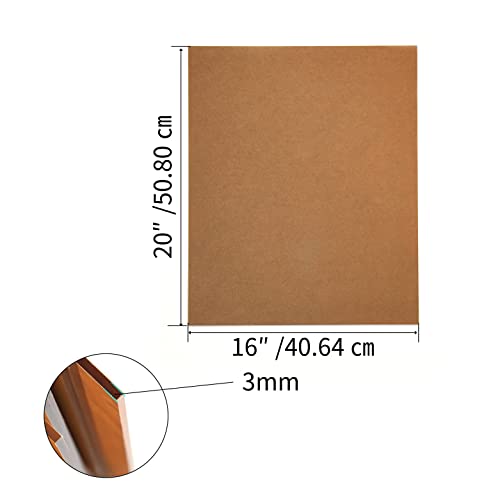 Image of 4 Pieces 16 inch x 20 inchClear Acrylic Sheet Cast Plexiglass 1 /8 inchThick (3mm) Plexiglass Sheet Clear Plastic Sheet, for Sign,Craft, Photo Frame, DIY Display Projects