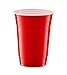 GUSTO [18 oz. - 100 Count] Disposable Plastic Red Cups, Party Drinking Cups for Events and Everyday Use