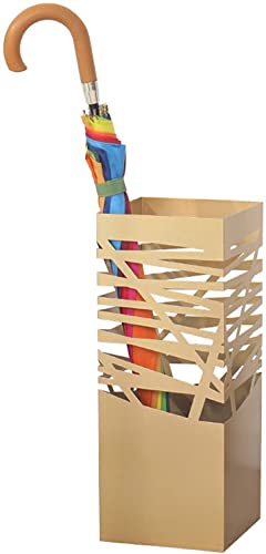 Porte-parapluies en fer forgé robuste design géométrique de coin - 2