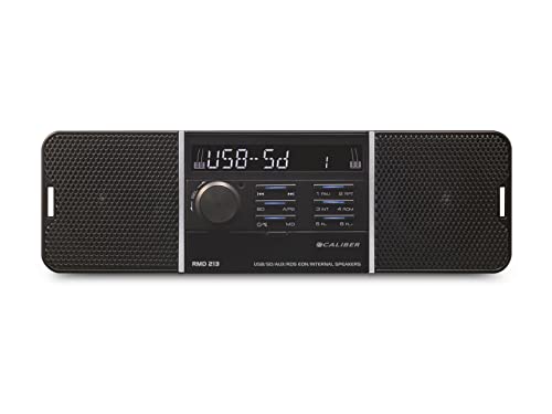 Caliber Autoradio - Auto Radio mit eingebauten Lautsprechern - FM - SD - USB - AUX-in - LCD-Anzeige - 2X 25W - Schwarz - 1 Din