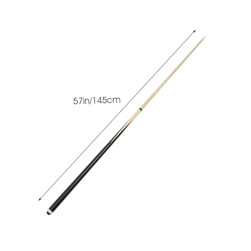 Taco de billar de madera blanca doble ensamblado 145 cm miniatura 2