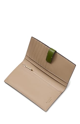 kate spade new york AVA Colorblocked Pebbled Leather 2 in 1 Bifold Wallet, Jungle Vine Multi3