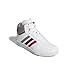Adidas Unisex-Adult Hoops 4.0 Mid Top, White/Taupe Oxide/Shadow Red, 4