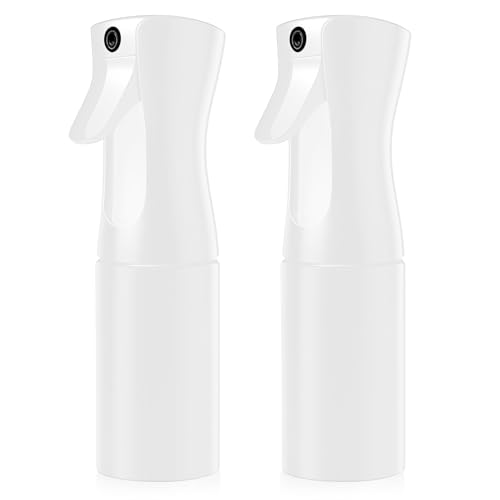 Biliant 2 botellas de spray de 200 ml, botellas de agua ultrafinas continuas, para peluquería, herramienta para el cabello, herramienta de salón, limpieza de plantas