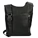 Produktbild Christian Wippermann Damen Tasche Schultertasche Umhängetasche Crossover Bag Leder Optik Handtasche Schwarz01