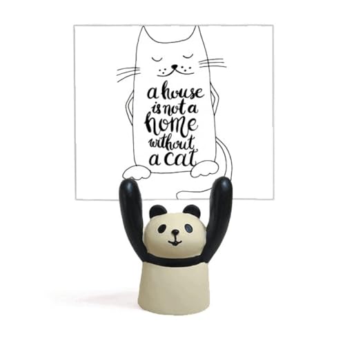 Porte-mémo chat et panda original idée cadeau pour collègue