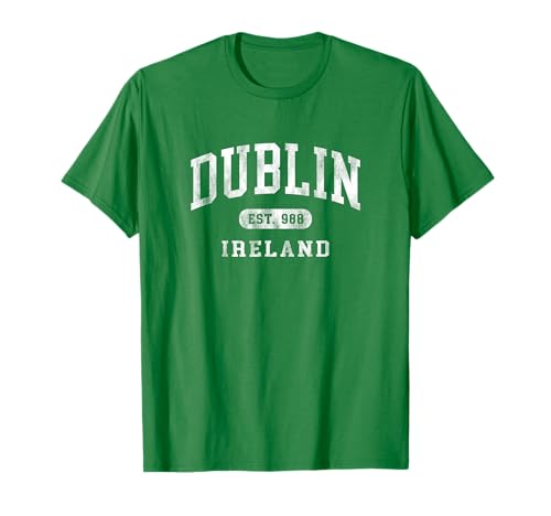 Vintage Dublin Ireland Irish Retro Throwback Mens Womens Kid T-Shirt