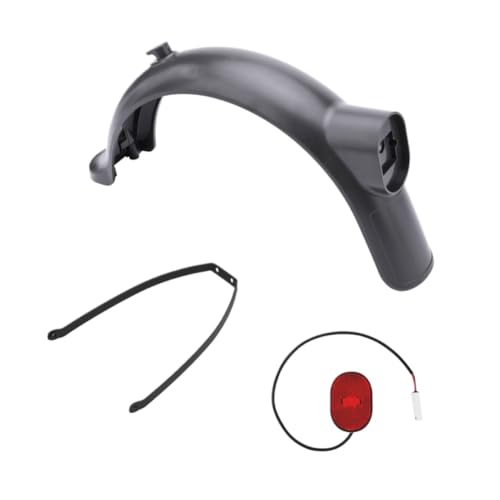 Guardabarros Trasero Liso con Kit de luz Trasera Compatible con Soporte de Guardabarros Trasero para Patinete 4 Pro Mi4