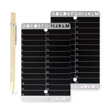 Lot De 4 Portefeuilles Crypto Cold En Acier Inoxydable - Kit Complet Avec Stylo Et Vis, Phrase De Récupération