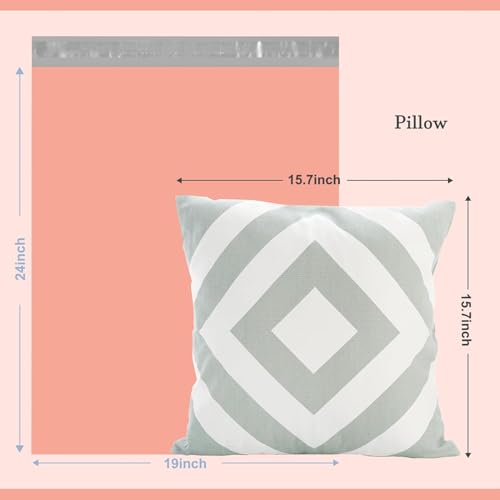 Image of Metronic Poly Mailers 19X24 500Pack, Strong Adhesive Shipping Bags for Clothing, Waterproof Shipping Envelopes for Small Businesses, Flexible Mailers Poly Bags, Packages Bags Peach Pink
