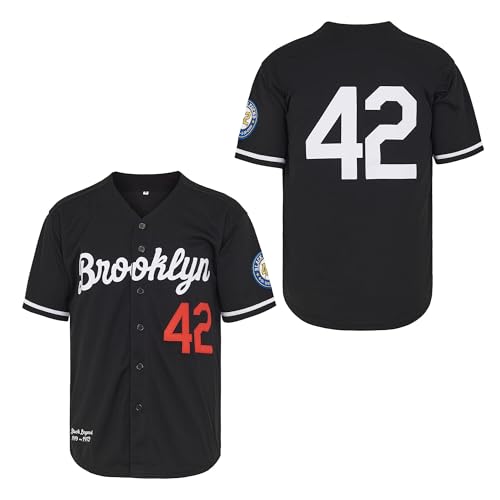 Men's Black Legend Baseball Jersey #42