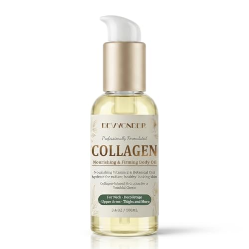 Collagen Body Oil for Firming & Tightening Skin with Vitamin E 3.4oz
