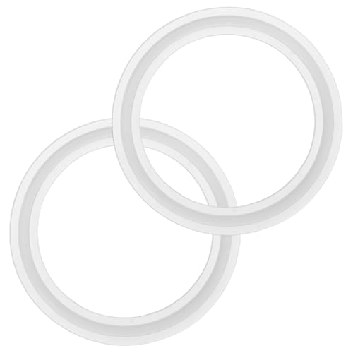 M METERXITY 2-Pack Silicone O-Rings Gasket 1.9 In/48mm Tri-Clover O-Rings Seal Gasket Fits for OD 2.5 In/64mm Sanitary Pipe Weld Ferrule/Sink Plug/Bathtub Plug/Sealing Faucets, Wash White