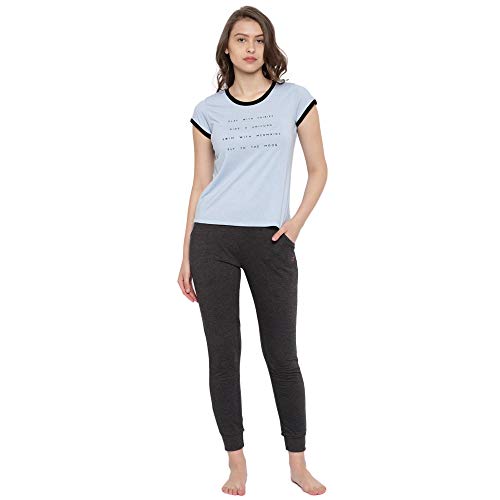 Image of Sweet Dreams Women Solid Cotton Rich Sleepwear /Loungewear Pyjamas