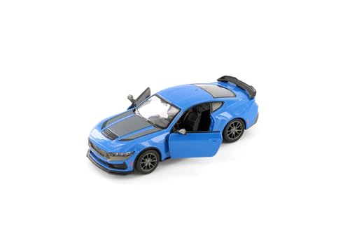 ModelToyCars 2024 Mustang Dark Horse Hardtop Azul 1:38 miniatura 2