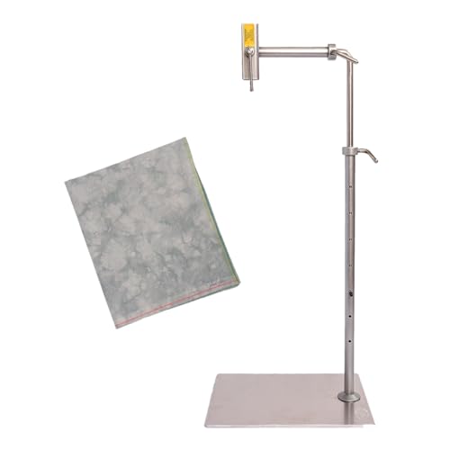 VolcanoStitching Lowery Silver Gray Floor Stand Set - 18ct Hand-Dyed Aida
