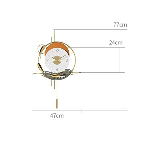Horloge murale moderne salon TUSUOD grand format pour décoration maison