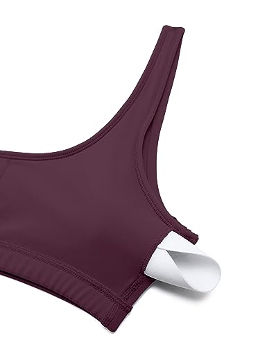 Image of CRZ YOGA Butterluxe Mini Sports Bras | Light Support, Removable Pads, Yoga, Extremely Soft, U Back, Scoop Neck, for Women