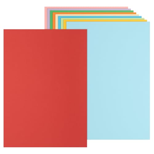 Papier cartonné coloré A4 230g PATIKIL pour loisirs créatifs et scrapbooking (100 feuilles)