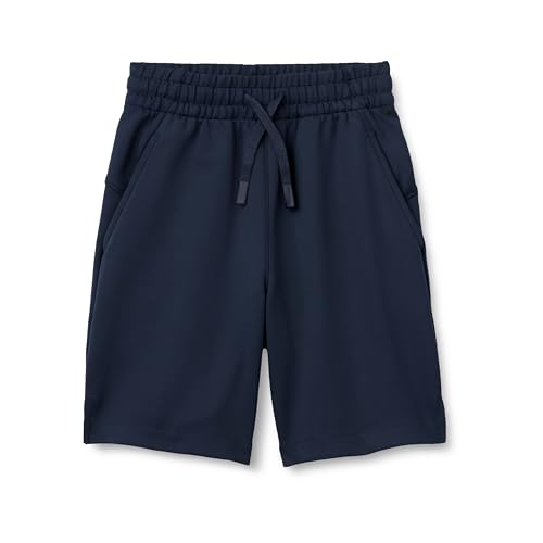 Amazon Essentials Boys Active Performance Stretch Knit Athletic Shorts Navy Medium