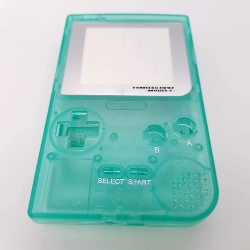 Sonuen Housing Cover Full Case Shell for Gameboy Pocket Shell Hard Case with Screen Lens and Buttons for GBP Console (Luminous Green)