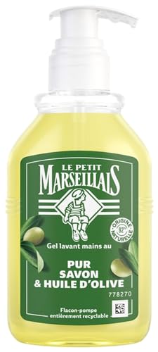 Le Petit Marseillais Gel limpiador de manos, jabón puro y aceite de oliva, 300 ml