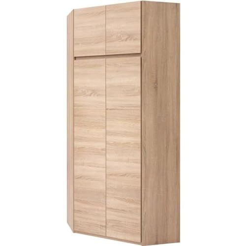 Générique ACADEMICA Armoire d'angle de Chambre Style Contemporain décor Chene Sonoma - L 80,5 cm