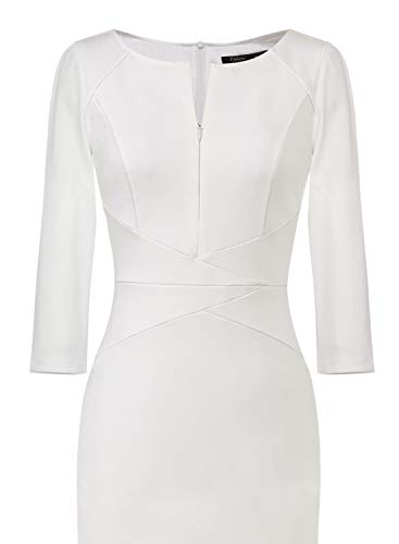 Image of VFSHOW Womens Slim Zipper Up Work Business Office Party Bodycon Pencil Sheath Dress