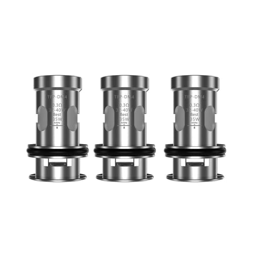 VOOPOO TPP DM4 COIL 0.3Ω 3個入り ブープー ドラッグ TPPシリーズコイル 交換コイル DRAG 3 / DRAG X PLUS/Drag S Pro/Drag X Proなどに対応 DL向け (DM4 0.3Ω)