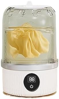 Portable Mini Washing Machine - Rechargeable Cordless Underwear Washer for Travel, Camping & Dorm, 3000mAh Battery, Compact Laundry Solution for Bras, Socks & Delicates