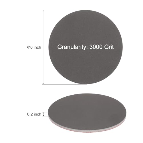 Éponge de ponçage 15,2 cm pour ponceuse orbitale utilisation humide sèche grain 3000