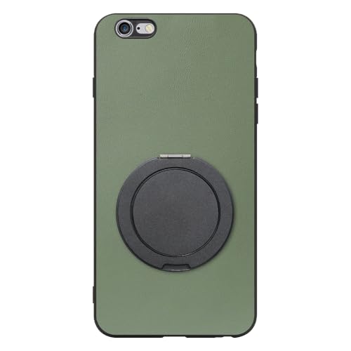 LOOF RING-SHELL �{�v ���U�[ �X�}�z�����O �X�}�z�P�[�X for iPhone 6 Plus / 6s Plus �p �P�[�X �J�o�[ �����O �����O�t�� �X�g���b�v�z�[�� �X�^���h �����h�~ �V���v�� �ϏՌ� ���^ �y�� leather [