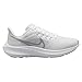 Nike Women's Air Zoom Pegasus 39 Sneaker, White Metallic Silver Pure Platinum, 9.5