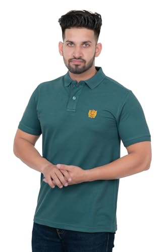 Image of Stylish Men T-Shirt | Polo Neck | Casual Wear | Solid T Shirt | Collar t Shirt | Half Sleeve T Shirt | Regular Fit | Summer Wear Tshirt for Men