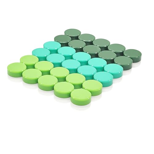 ZDZBLX Fridge Magnets, 30 Pack Strong Small Round Magnets for Whiteboard Notice Board, Crafts, Office, Classroom