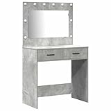 【 Lumières LED intégrées:】 Éclairez votre routine matinale avec des bandes LED ajustables intégrées. Elles offrent juste ce qu'il faut de lumière pour vos soins tout en créant une ambiance agréable. Les bandes flexibles s'intègrent bien dans le design de la table, illuminant efficacement votre espace.